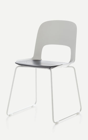 sedia cora con basamento a slitta sedie dal design moderno