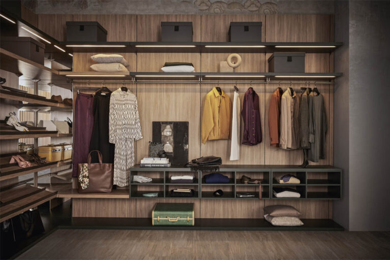 walk in closet Anteprima Pianca