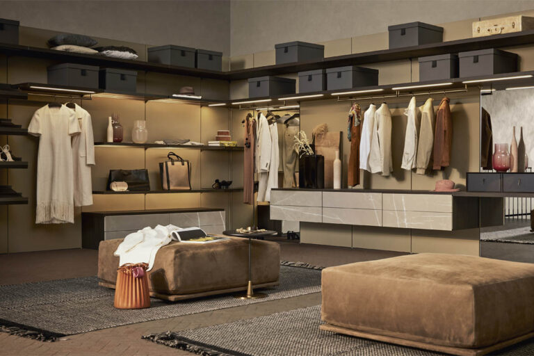 walk in closet Anteprima Pianca