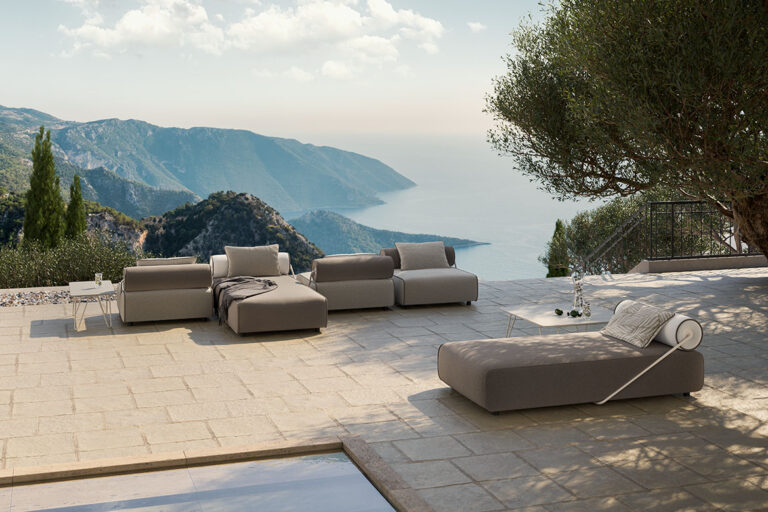 Levante Collection, outdoor sofa, design Pier Luigi Frighetto