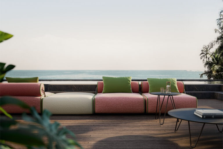 Levante Collection, outdoor sofa, design Pier Luigi Frighetto